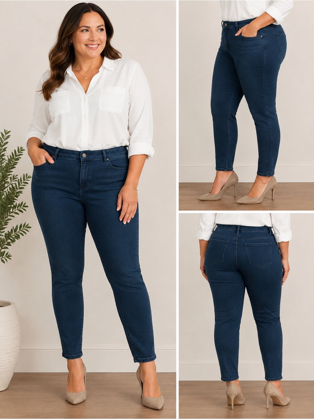 Stretch Teal Jeans - Sleek Everyday Fit